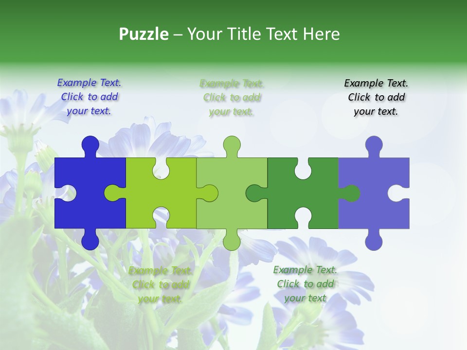 Bloom Blue Bokeh PowerPoint Template