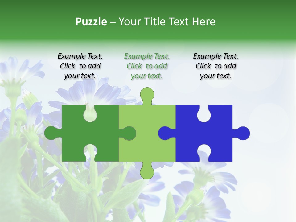 Bloom Blue Bokeh PowerPoint Template