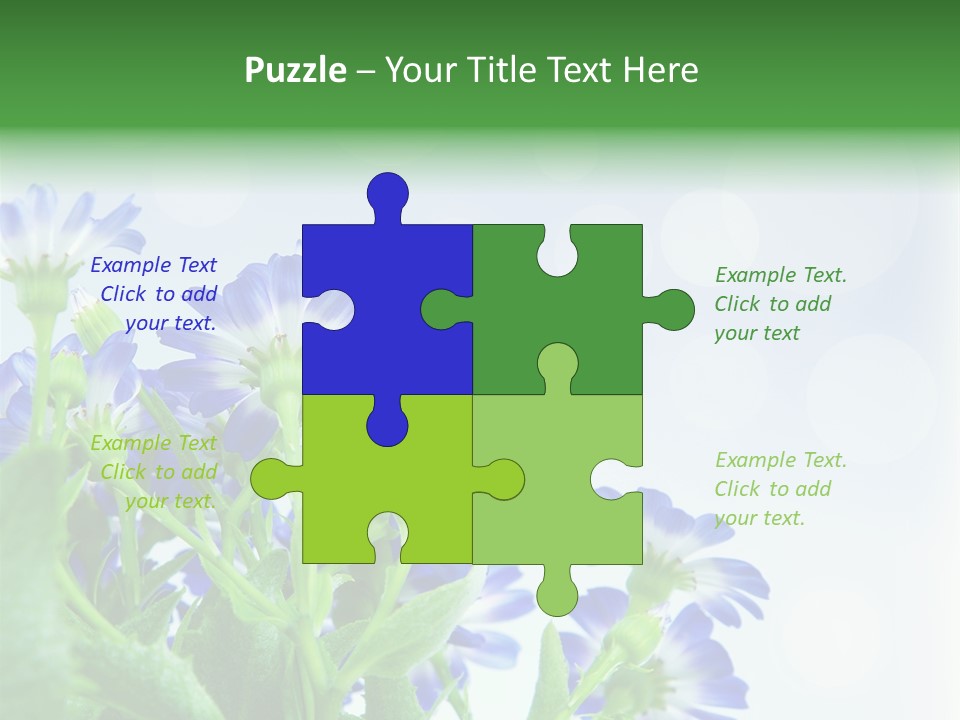 Bloom Blue Bokeh PowerPoint Template