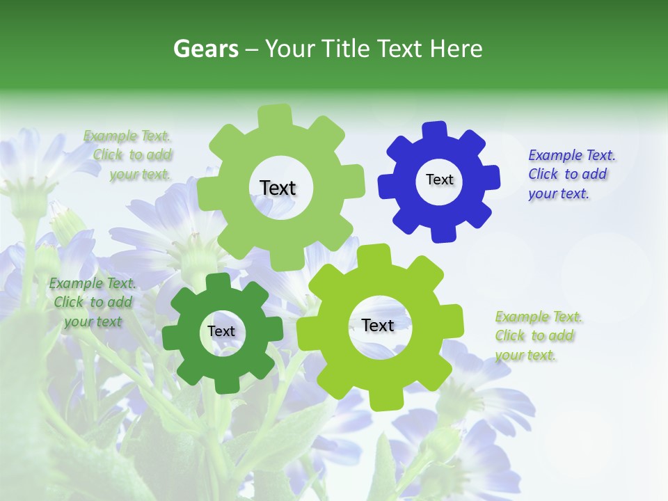 Bloom Blue Bokeh PowerPoint Template