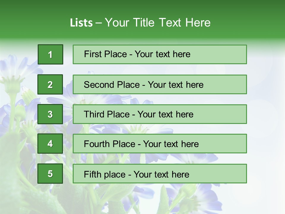 Bloom Blue Bokeh PowerPoint Template