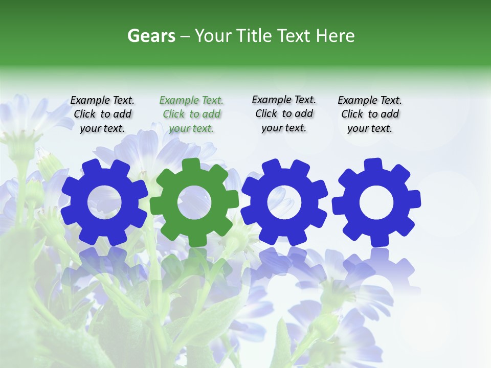 Bloom Blue Bokeh PowerPoint Template