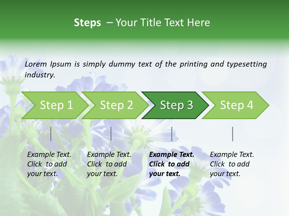 Bloom Blue Bokeh PowerPoint Template