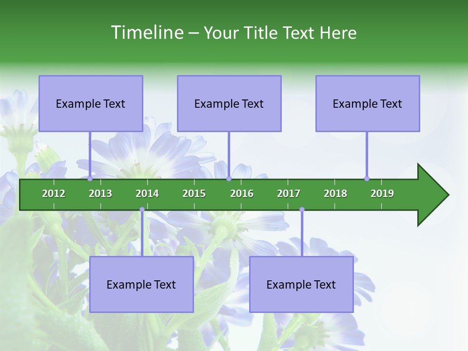 Bloom Blue Bokeh PowerPoint Template