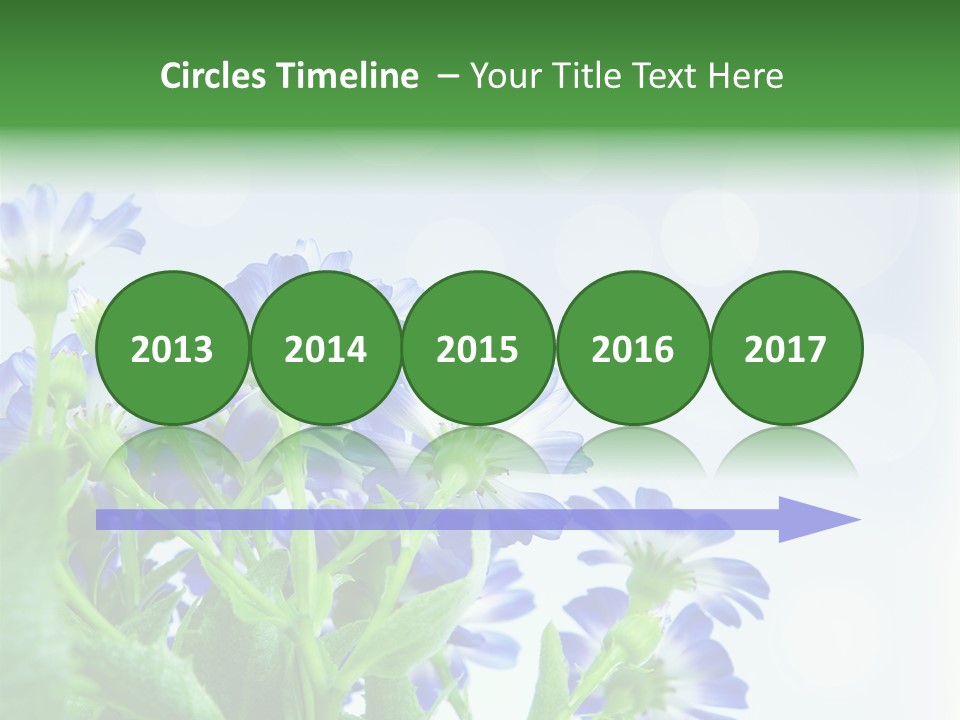 Bloom Blue Bokeh PowerPoint Template