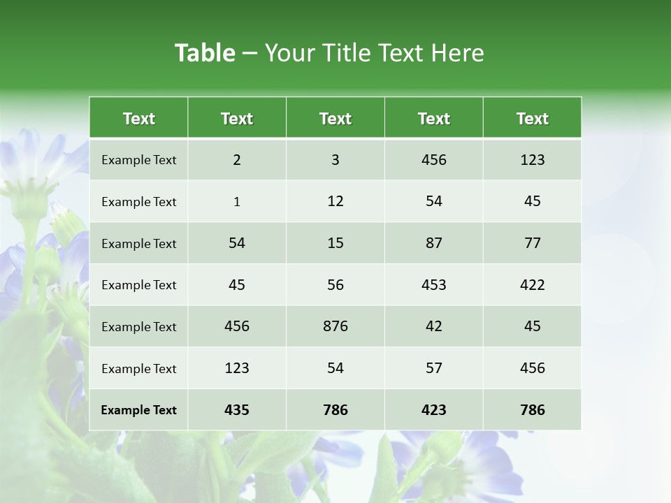 Bloom Blue Bokeh PowerPoint Template