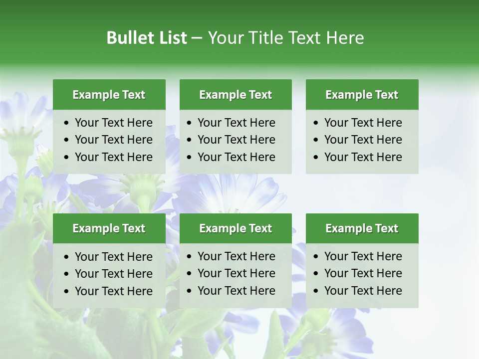 Bloom Blue Bokeh PowerPoint Template