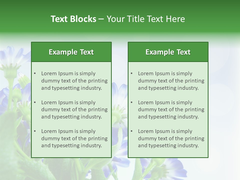 Bloom Blue Bokeh PowerPoint Template