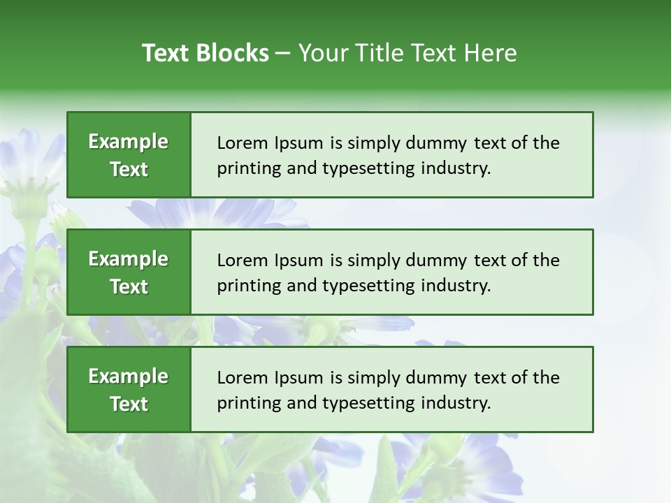 Bloom Blue Bokeh PowerPoint Template