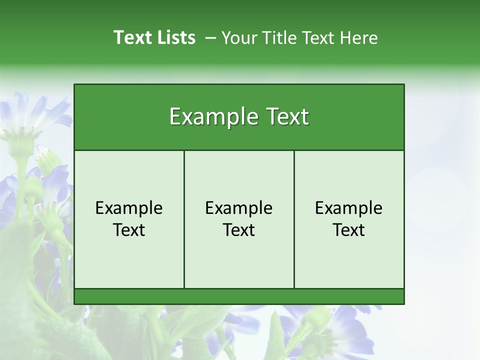 Bloom Blue Bokeh PowerPoint Template