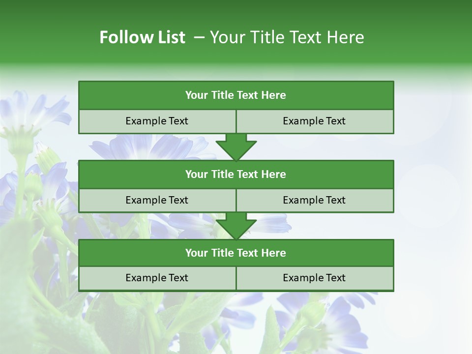 Bloom Blue Bokeh PowerPoint Template