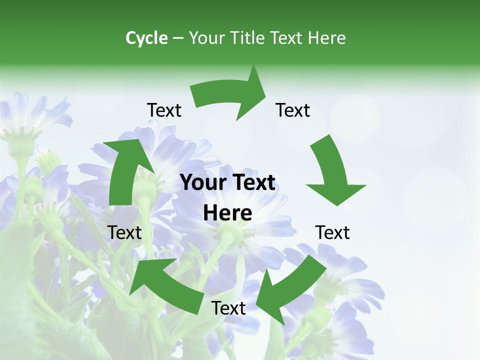 Bloom Blue Bokeh PowerPoint Template