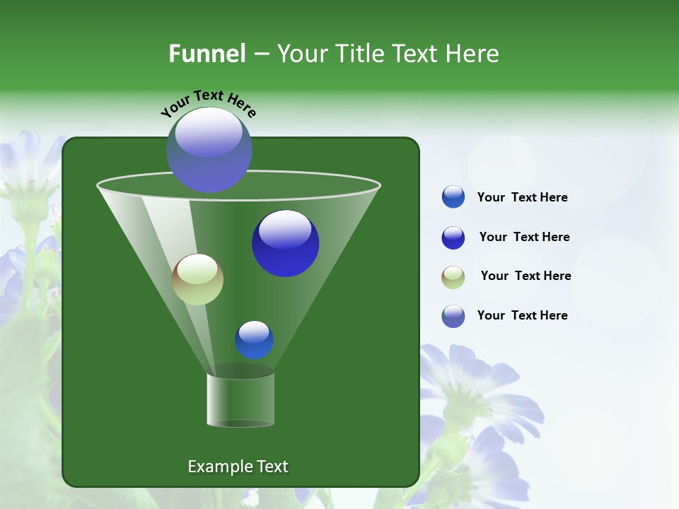 Bloom Blue Bokeh PowerPoint Template