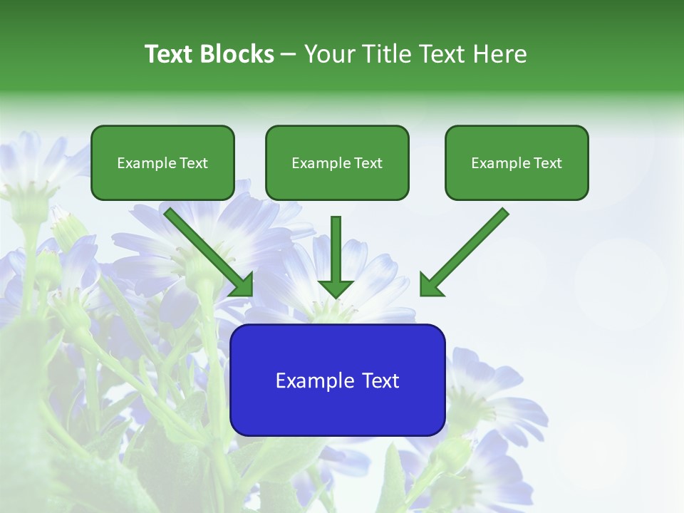Bloom Blue Bokeh PowerPoint Template