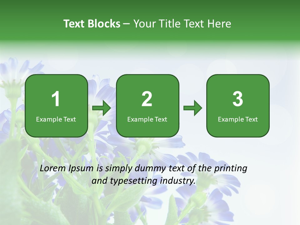 Bloom Blue Bokeh PowerPoint Template