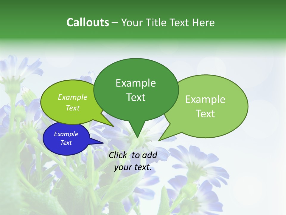 Bloom Blue Bokeh PowerPoint Template