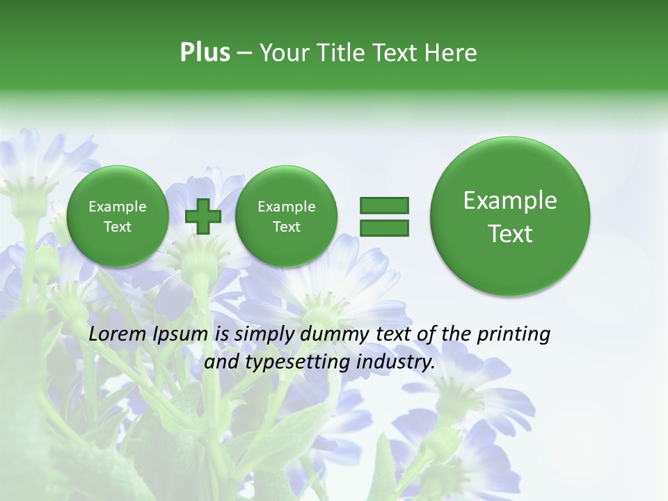 Bloom Blue Bokeh PowerPoint Template