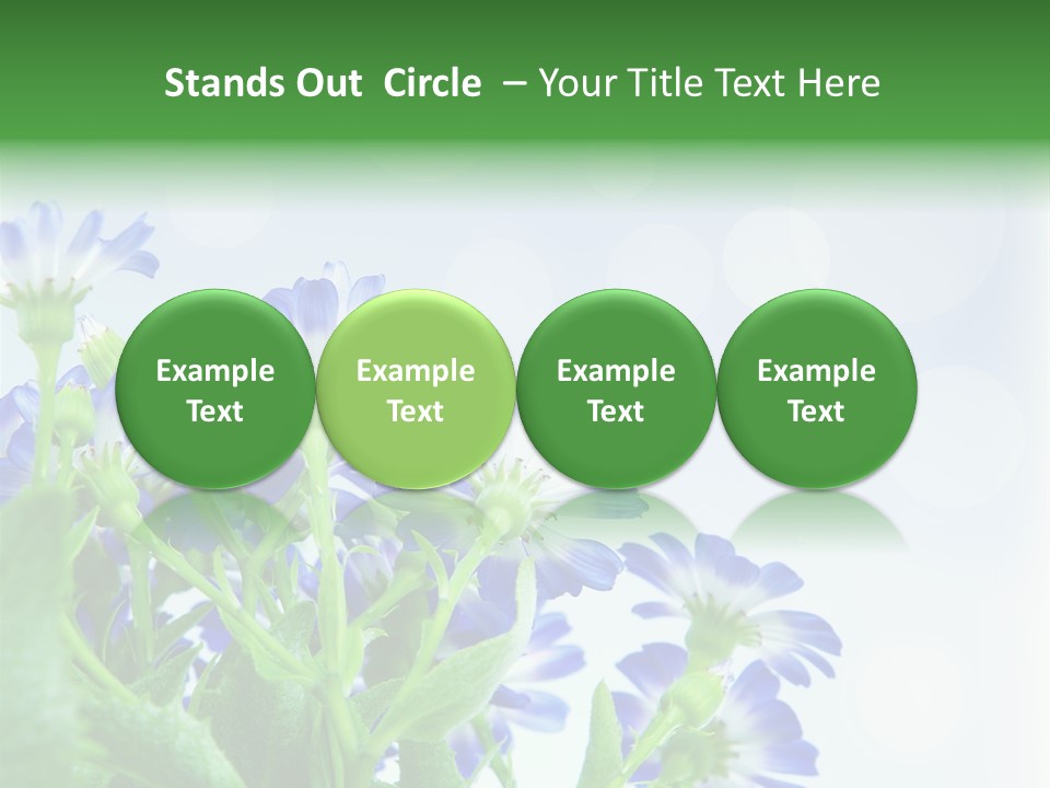 Bloom Blue Bokeh PowerPoint Template