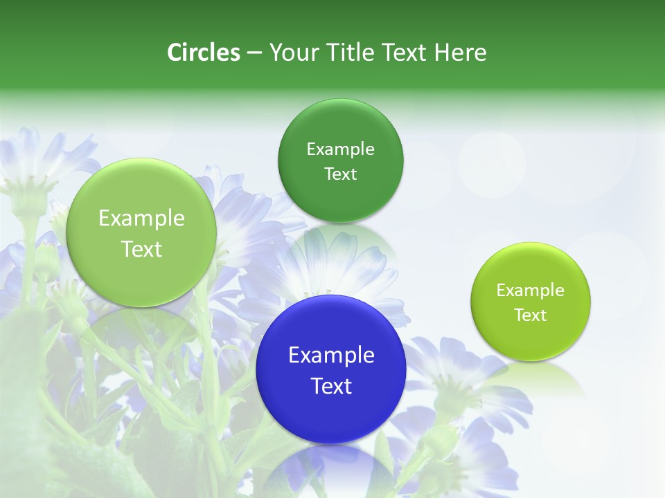 Bloom Blue Bokeh PowerPoint Template