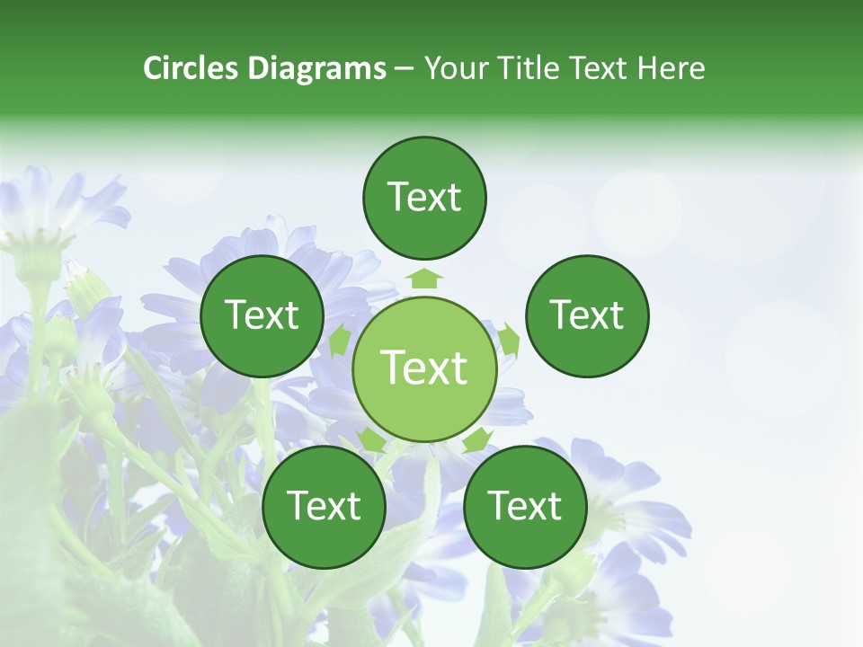 Bloom Blue Bokeh PowerPoint Template