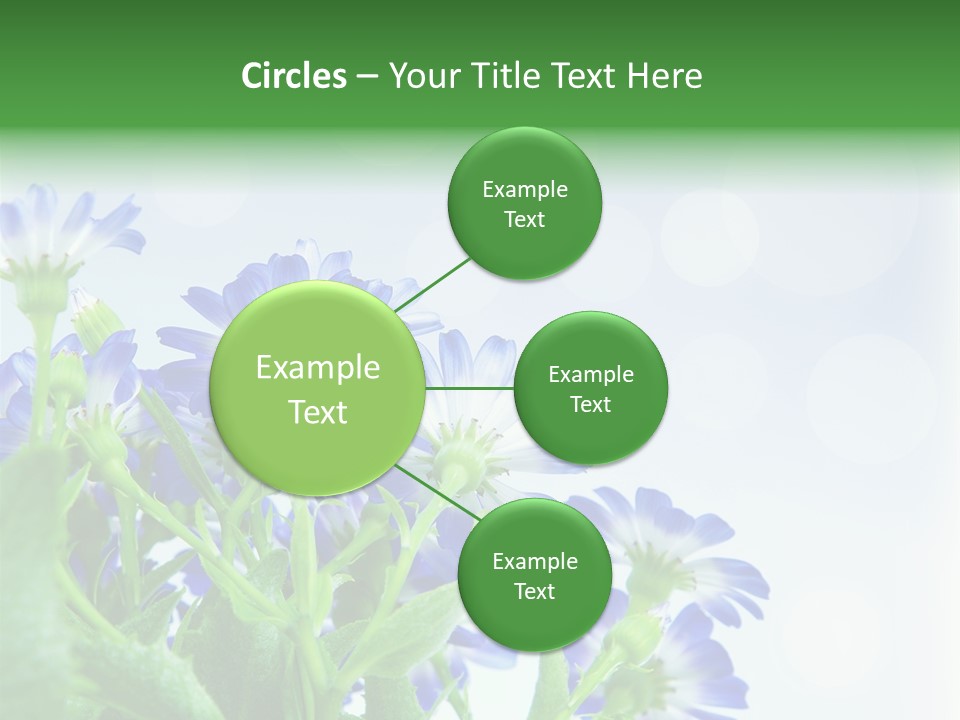 Bloom Blue Bokeh PowerPoint Template