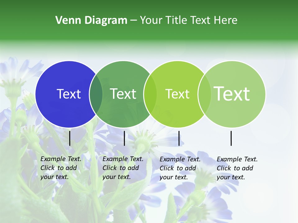 Bloom Blue Bokeh PowerPoint Template