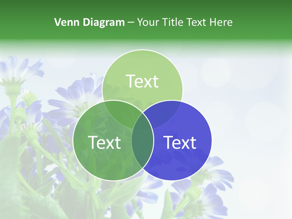 Bloom Blue Bokeh PowerPoint Template