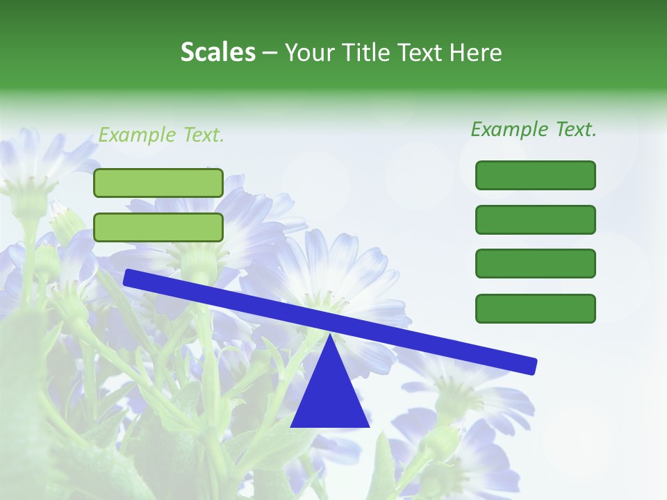 Bloom Blue Bokeh PowerPoint Template