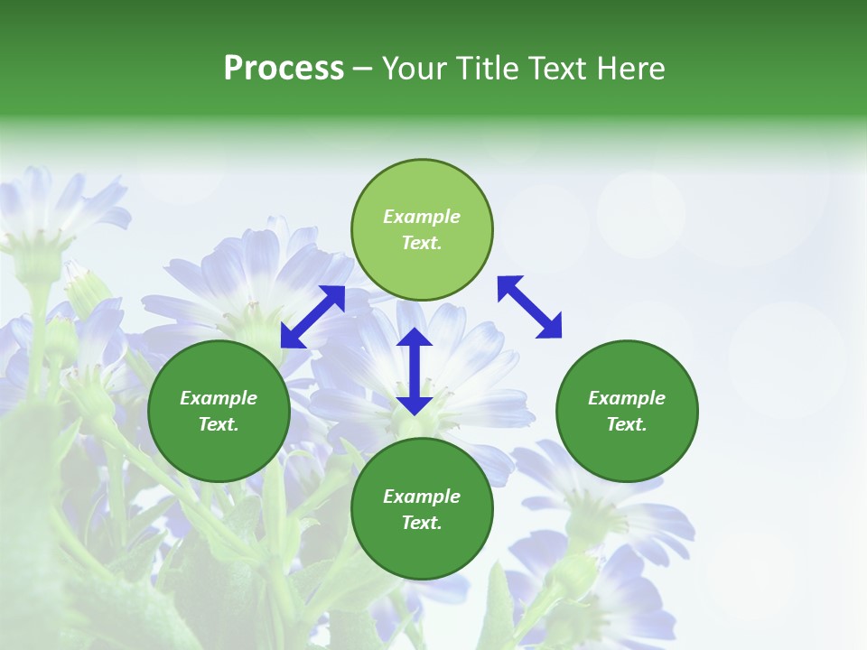 Bloom Blue Bokeh PowerPoint Template