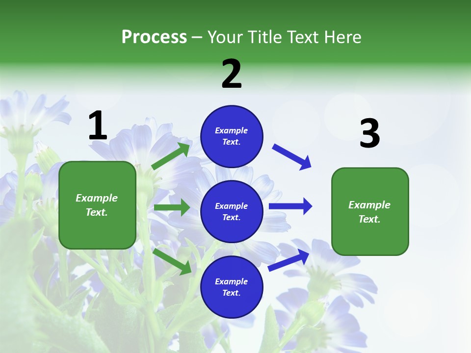 Bloom Blue Bokeh PowerPoint Template