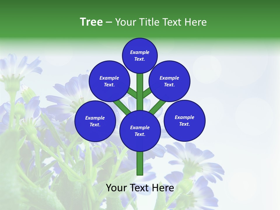 Bloom Blue Bokeh PowerPoint Template