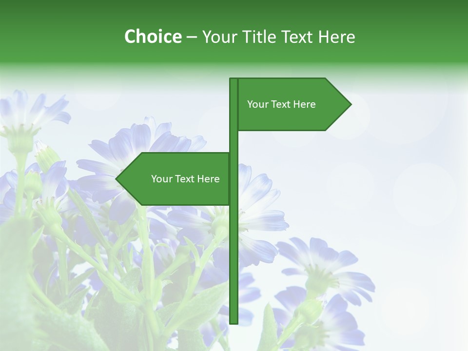 Bloom Blue Bokeh PowerPoint Template