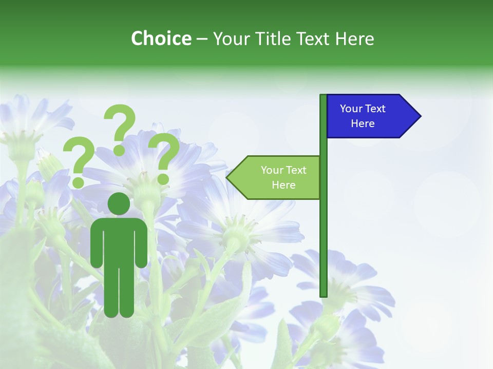 Bloom Blue Bokeh PowerPoint Template