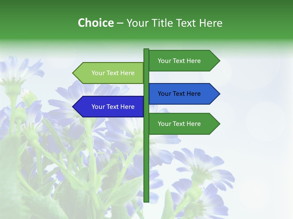 Bloom Blue Bokeh PowerPoint Template