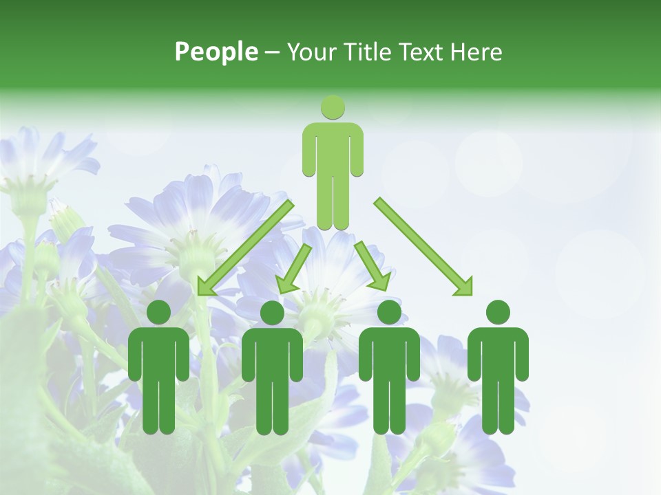 Bloom Blue Bokeh PowerPoint Template