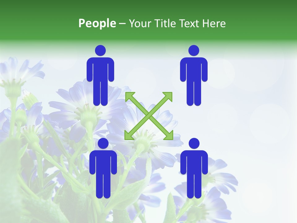 Bloom Blue Bokeh PowerPoint Template