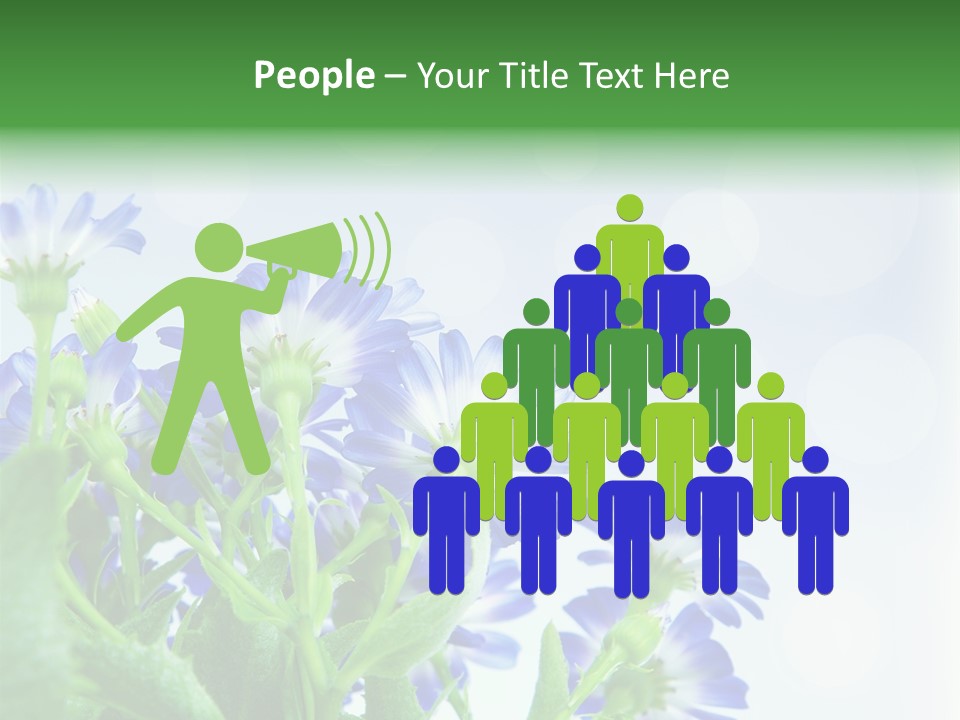 Bloom Blue Bokeh PowerPoint Template