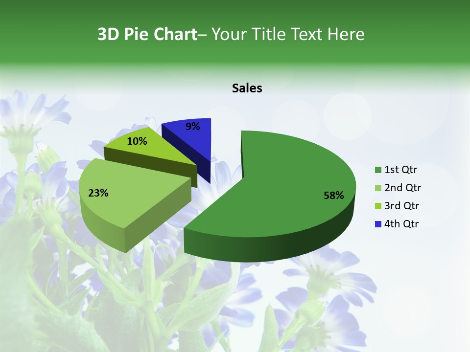 Bloom Blue Bokeh PowerPoint Template