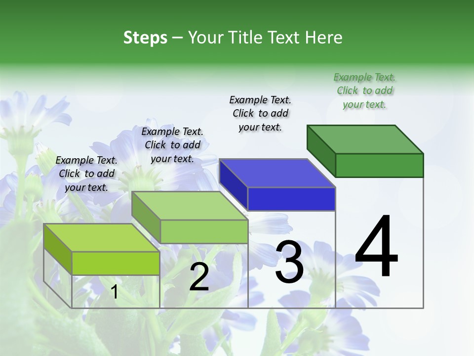 Bloom Blue Bokeh PowerPoint Template