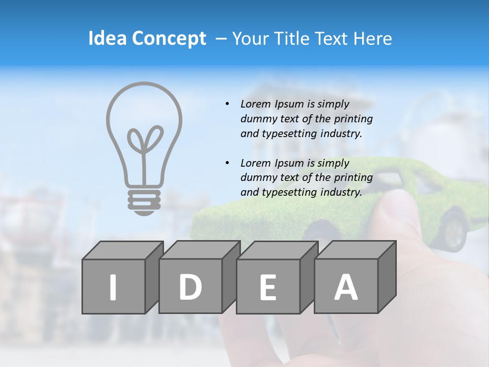 Plant Conceptual Icon PowerPoint Template