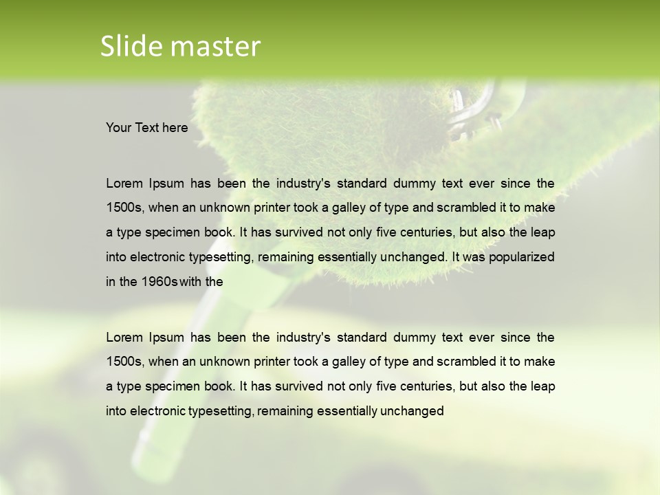 Isolated Ecology Pipe PowerPoint Template