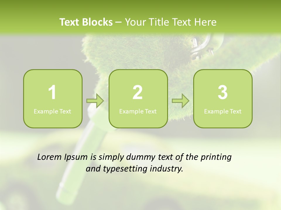 Isolated Ecology Pipe PowerPoint Template