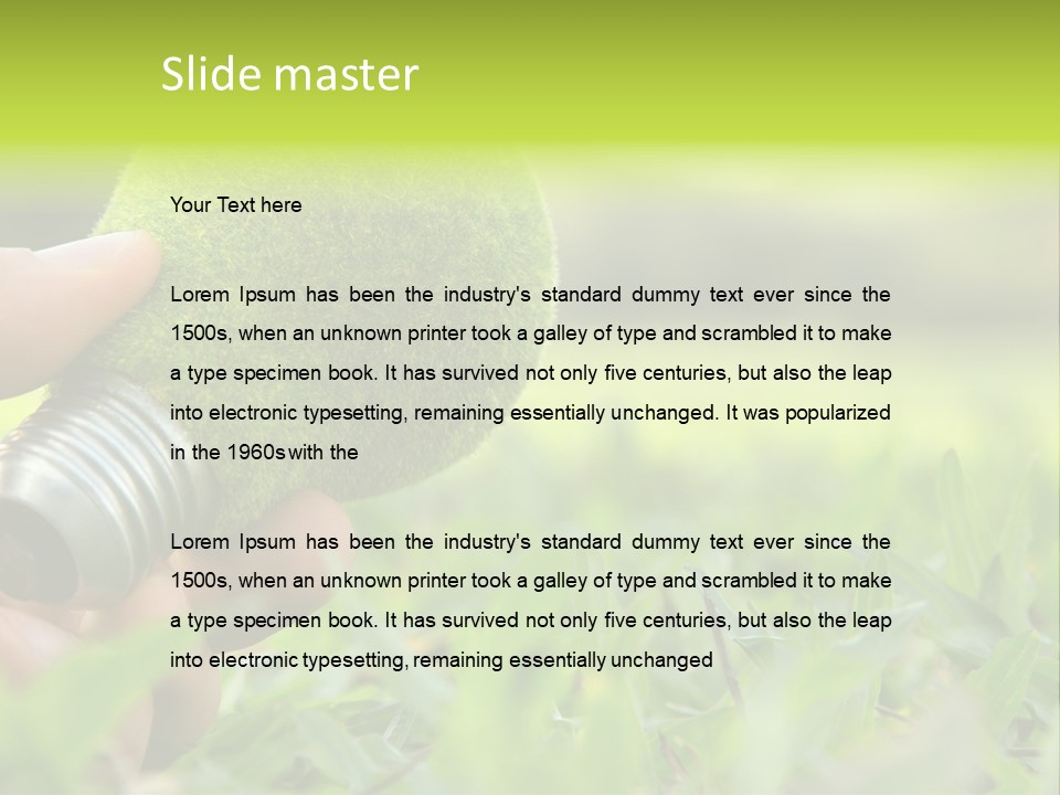 Reuse Background Concept PowerPoint Template