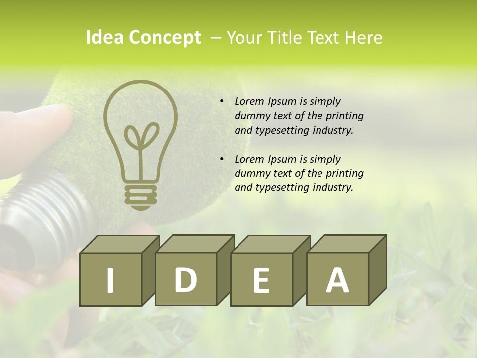 Reuse Background Concept PowerPoint Template