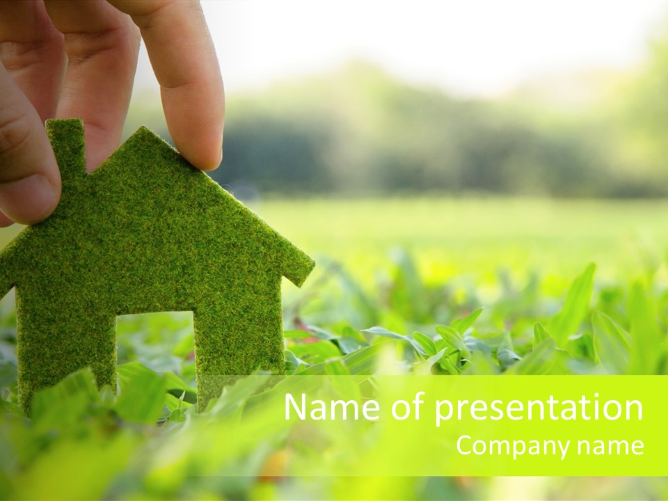 Environment Grass Abstract PowerPoint Template