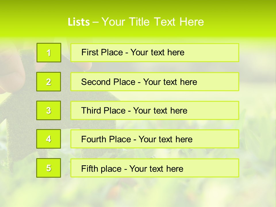 Environment Grass Abstract PowerPoint Template