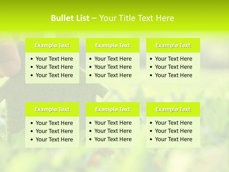 Environment Grass Abstract PowerPoint Template
