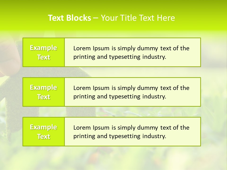 Environment Grass Abstract PowerPoint Template
