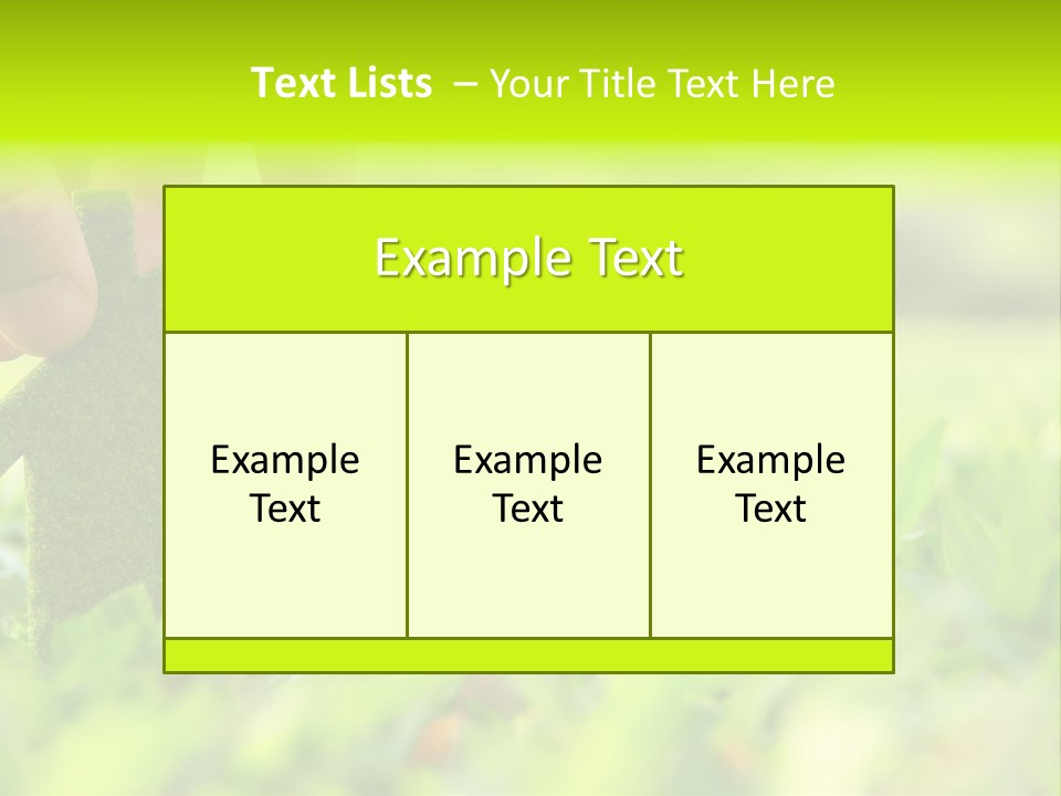 Environment Grass Abstract PowerPoint Template