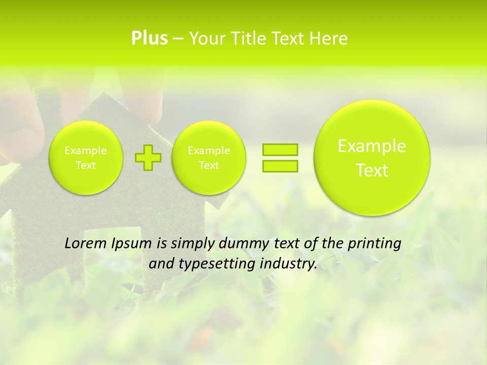Environment Grass Abstract PowerPoint Template